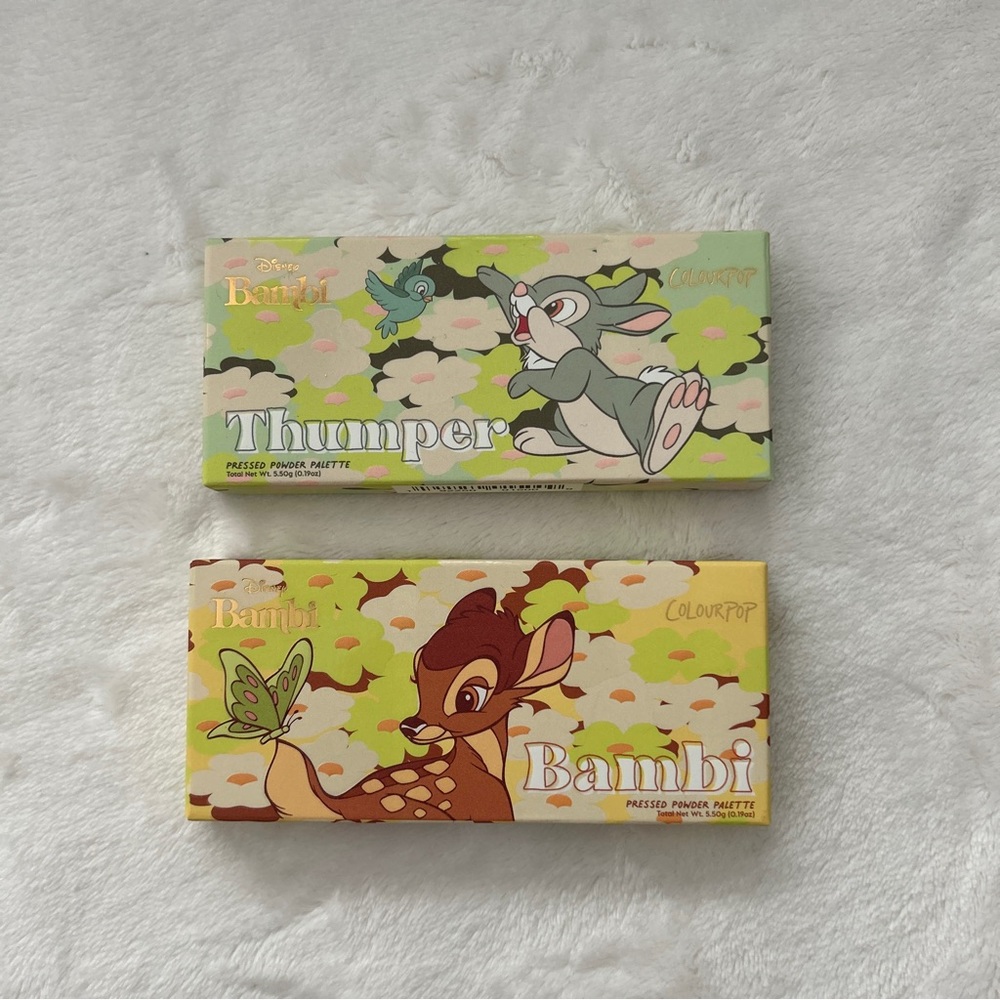 Two colourpop Bambi eyeshadow pallets